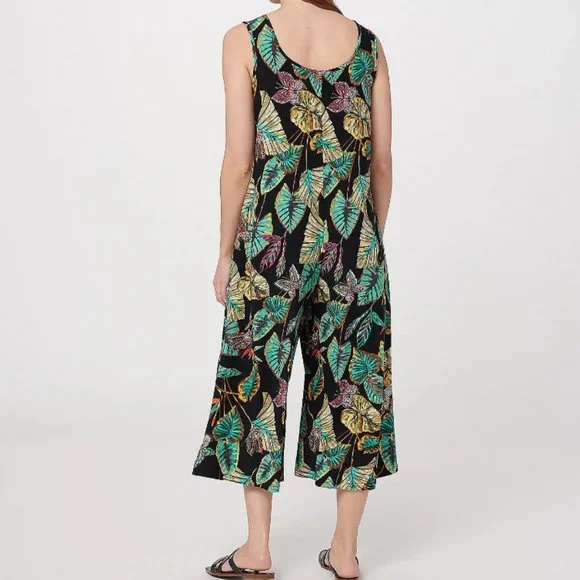 Attitudes by Renee Petite Weekend Chic Wide Leg Jumpsuit  10779 - Picture 2 of 2